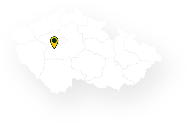 Mapa s polohou obce Běštín